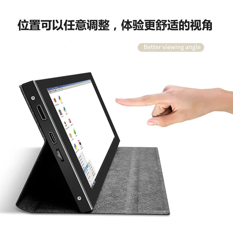 For Raspberry Pi 7 Inch IPS Display HDMI Capacitive Touch Screen USB Powered Portable Secondary Monitor Driver-Free