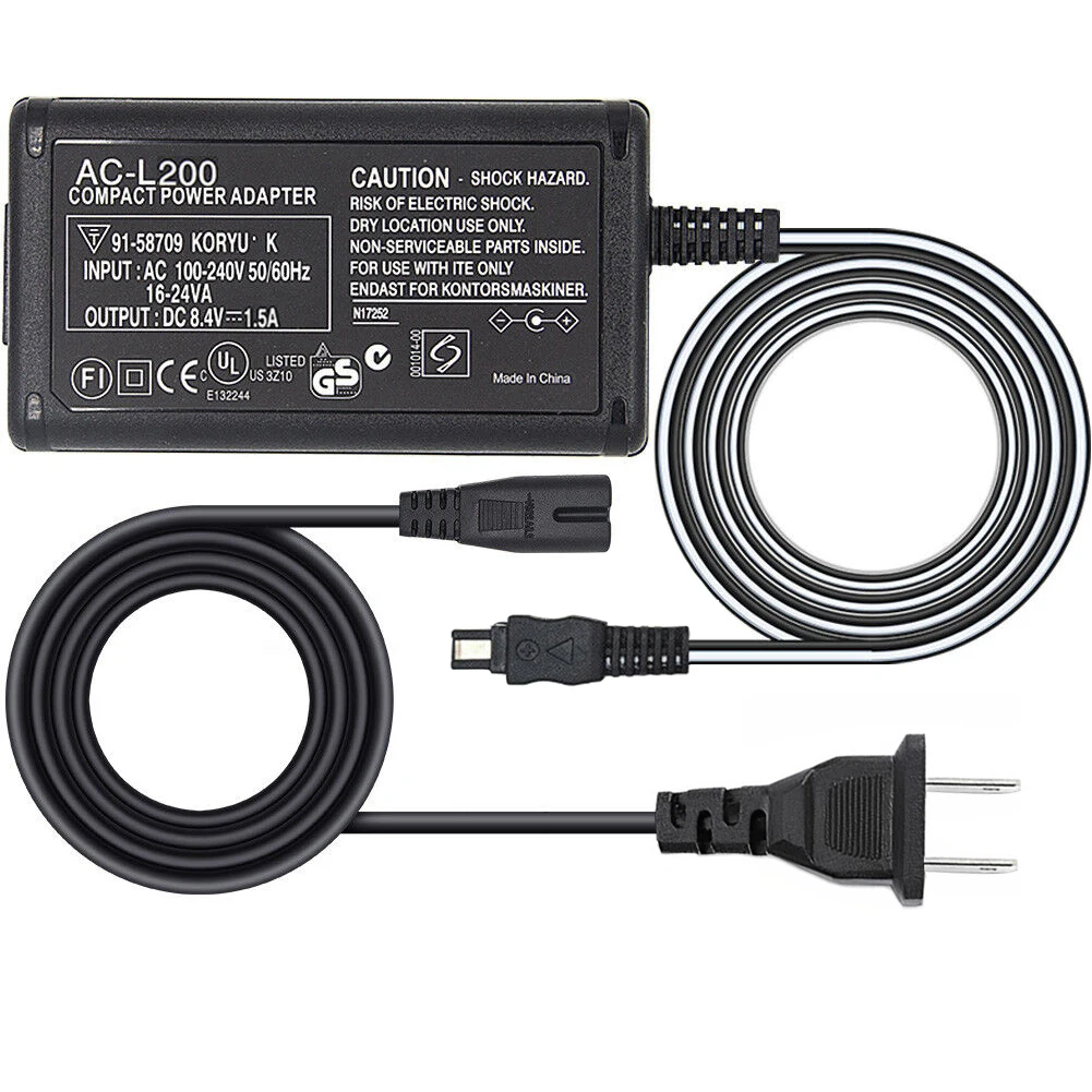 

Адаптер питания для видеокамеры, зарядное устройство для фотокамеры Sony AC-L200 L200C L200D L25B L25A, камера для Sony AC-L25 UX7 SX83E CX12