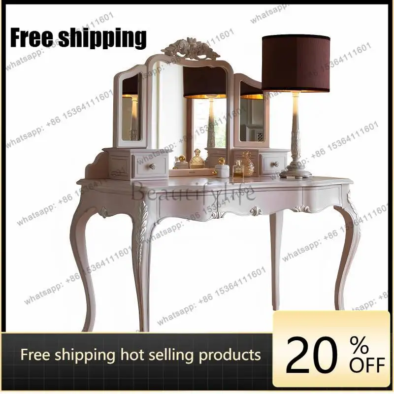 Zj. Dresser Decoration Huge Luxury White Drawer Dresser Wooden Bedroom Furniture
