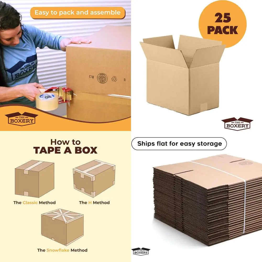 

24 x 10 x 6 Brown Corrugated Cardboard Boxes, 25-Pack - Shipping, Packing, Moving, Storage - Durable, Eco-Friendly, Recyclable,
