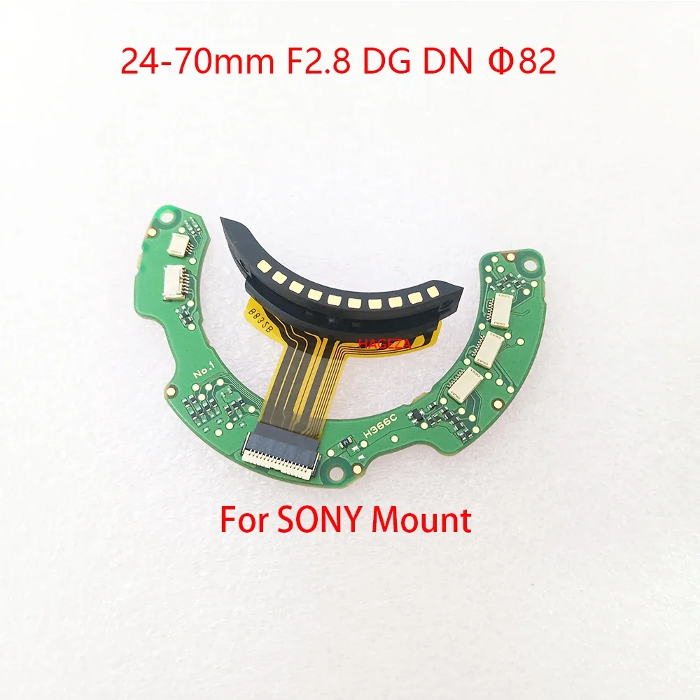 Nouveau pour SIGMA 24-70mm F2.8 DG DN carte mère carte mère PCB avec câble flexible de contact pour montage Sony 82 pièces de réparation d'objectif