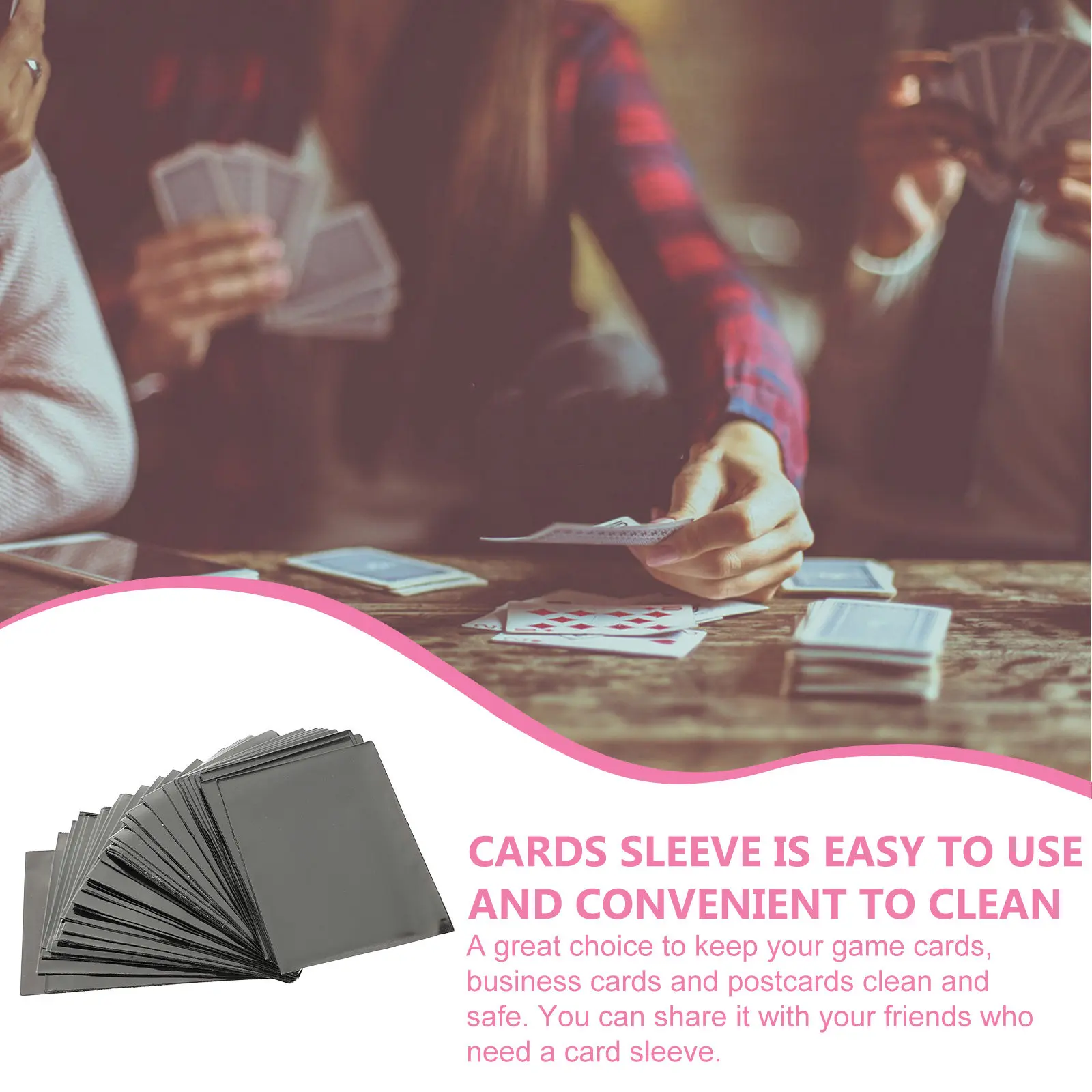 

50 шт. защитных чехлов для игровых карт, стандартные протекторы для коллекционных карт, пылезащитные чехлы для колод, для фотографий и визиток