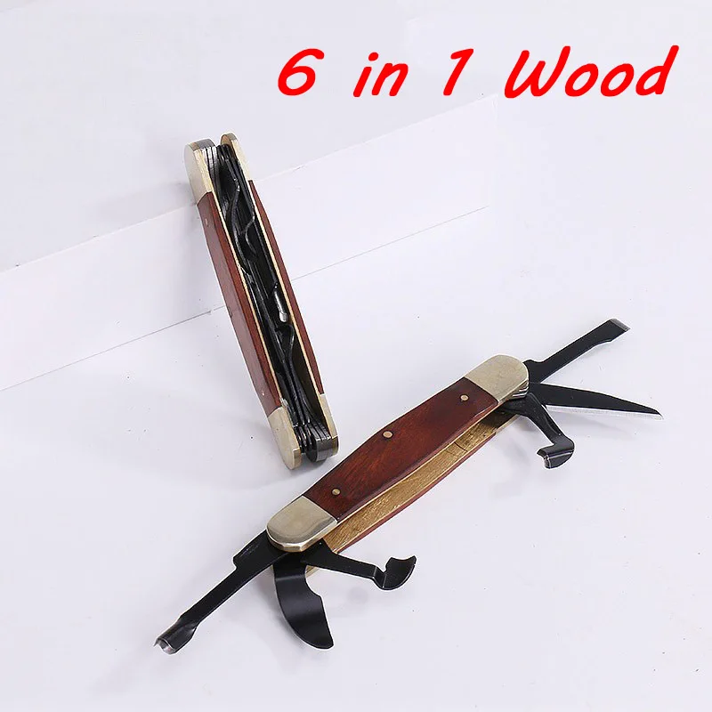 Multi-purpose Folding Carving Multitool Madeira e Aço Sk5 Multitool Camping e Mobiliário Doméstico Cortador de Madeira Ferramenta de Corte Portátil em 1
