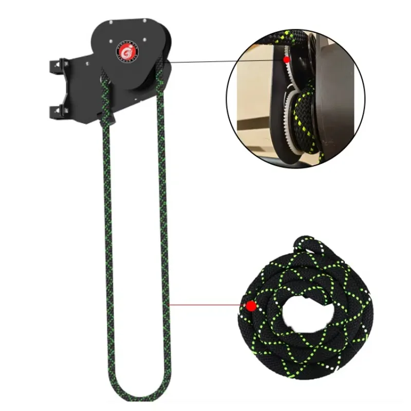 Máquina de cuerda de inductancia rotativa para gimnasio en casa, entrenador de cuerda infinita, escalador de cuerda para montañero