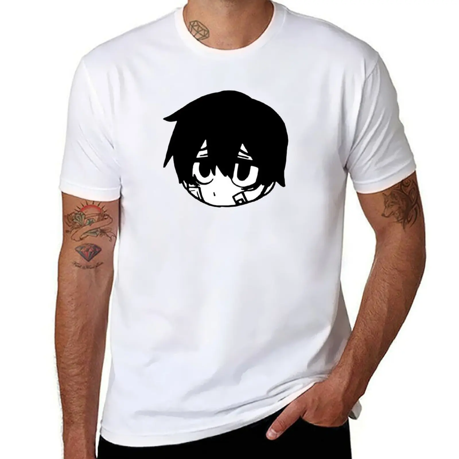 

Black and White Hooni T-Shirt man t shirts for men t shirts for man slim fit T-Shirt