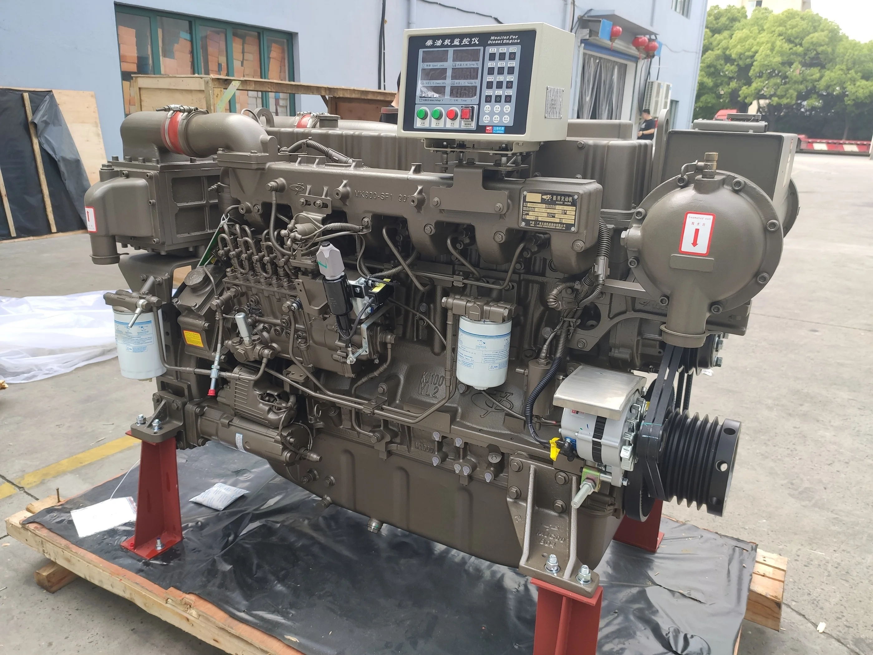 Best Price 250kw 340hp YC6MK340-30 Diesel Water Cooled Engine Machinery Engines For Construction Machinery