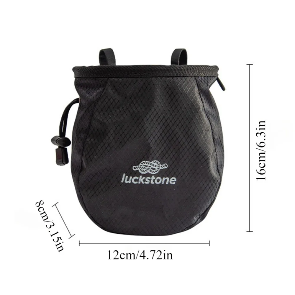 Magnesium Powder Bag Waterproof Polyester Chalk Bag Adjustable Storage Climbing Magnesium Powder Bag for Climbing Weightlifting