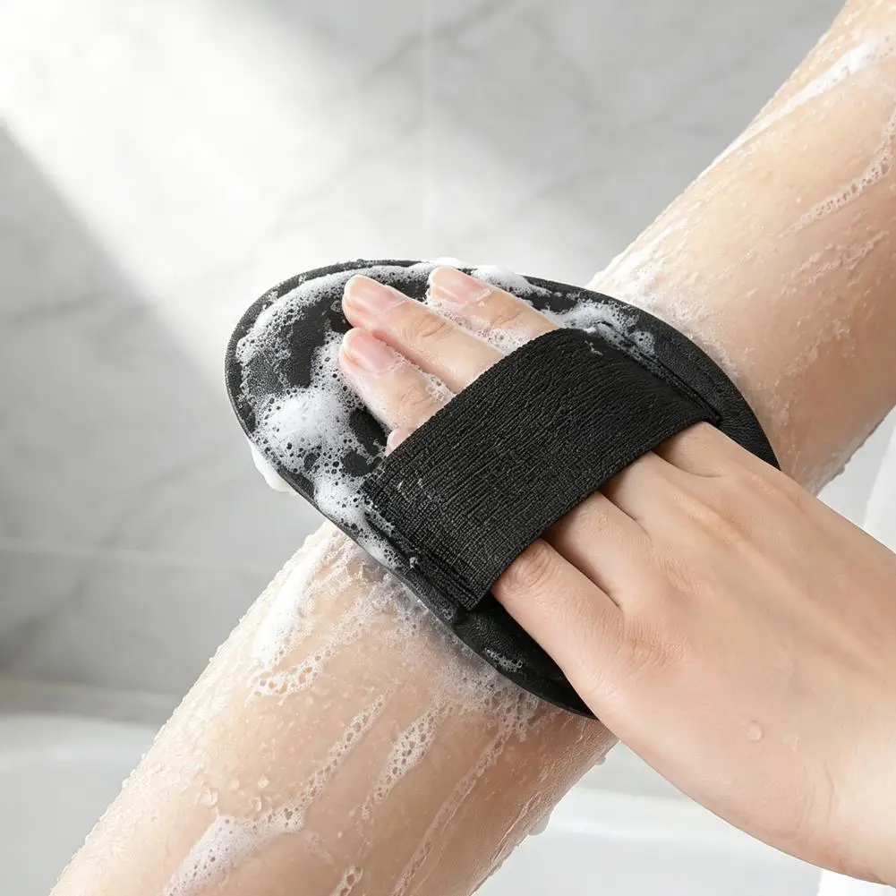 2PCS Exfoliating Bath Glove with Strap, Deep Cleansing TPR Shower Scrubber Soft Body Exfoliator for Daily Bathing And Travel Use