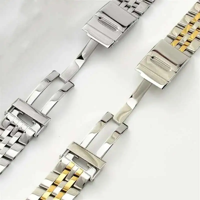Superior 22Mm 24Mm Sier Gold 316L Stainless Steel Watchband Solid Screw Ks Bracelet Fit For BRL Superocean Chronomat Watch - view 4