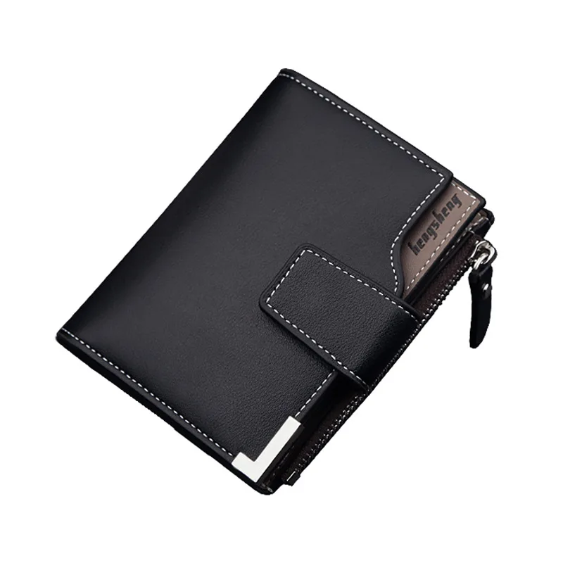 

Leisure Men's Wallet,Vertical Multifunctional Billfold,Zippered Buckle Three Fold Zero Wallet,Multi Card Fashionable Men's Gift