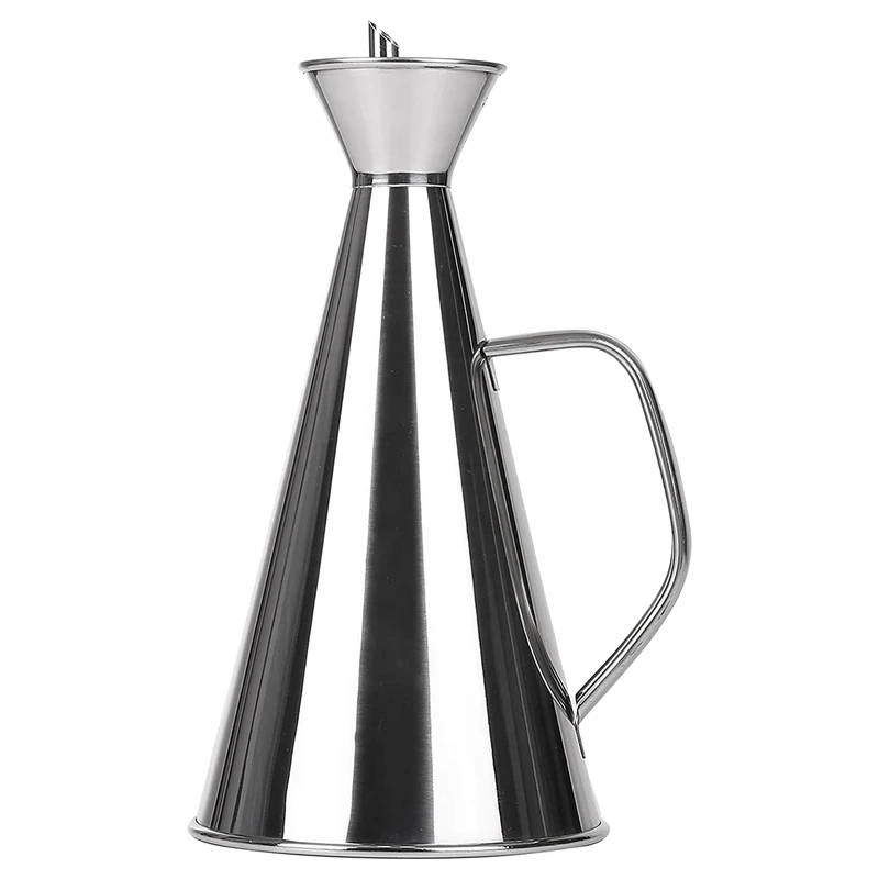 ABRW-500Ml Stainless Steel Non Drip/No Mess Olive Oil Dispenser,Kitchen Oil/Vinegar Pot-Easy To Clean And Leakproof