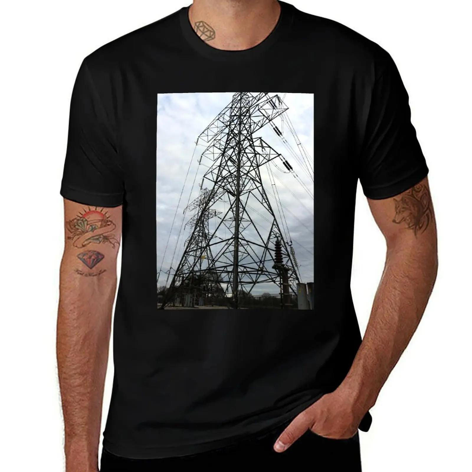 Pylon Close up T-Shirt Work Duty Casual T-Shirt