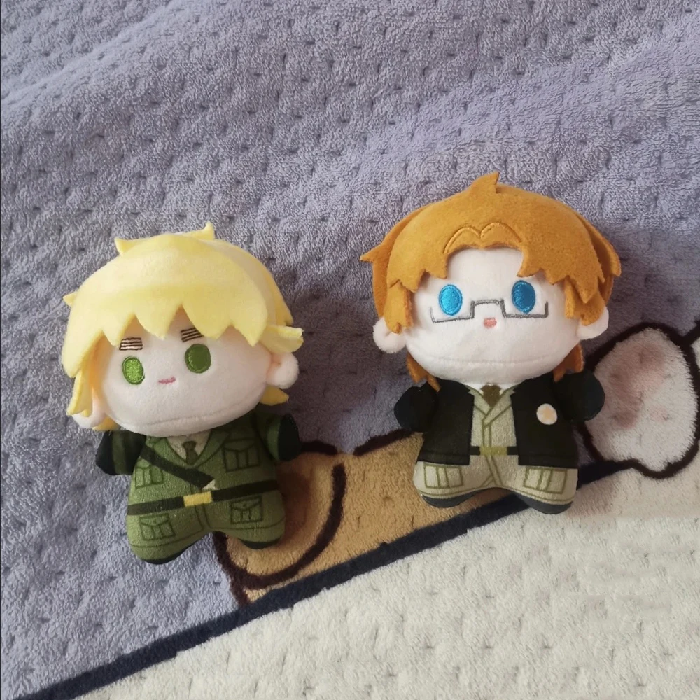 Cute 10cm Axis Anime Powers Character Hetalia F Jones Alfred and Kirkland Arthur Plush Toys Keychain Plushie Doll Bag Pendant