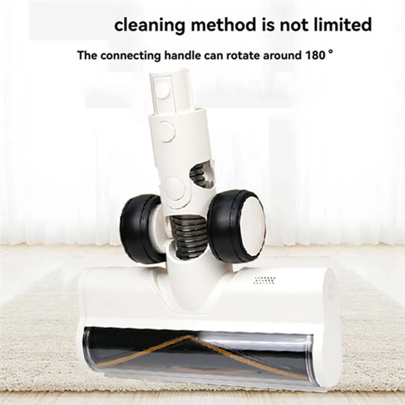 فرشاة أرضية كهربائية لـ Dreame R10 R20 R30 V6 V8 قطع غيار رأس فرشاة دوارة ناعمة للأرضية مع أضواء غبار LED