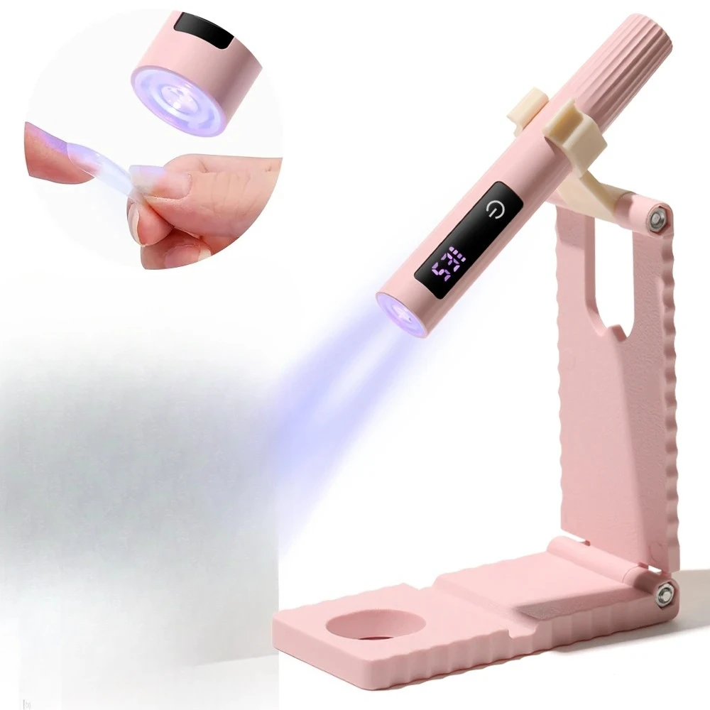 Timerable Nail UV LED Dryer Touch Lamp Rechargeable Flashlight UV Light Drying Nails Gel Polish Lamps Quick Drying Cure Tools