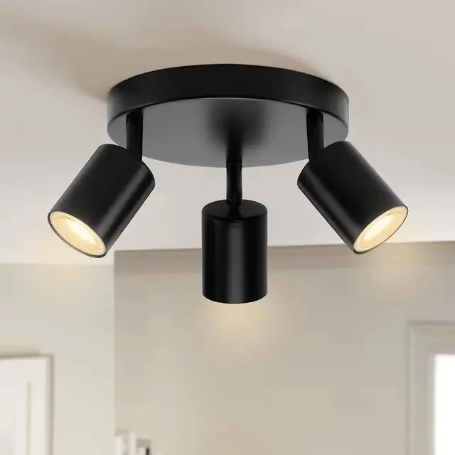 Moderne GU10 LED Studie Plafondverlichting Keukenarmaturen Eetkamer Achtergrond Decoratie Lampenkap Verstelbare Trappen Gangpad Lamp
