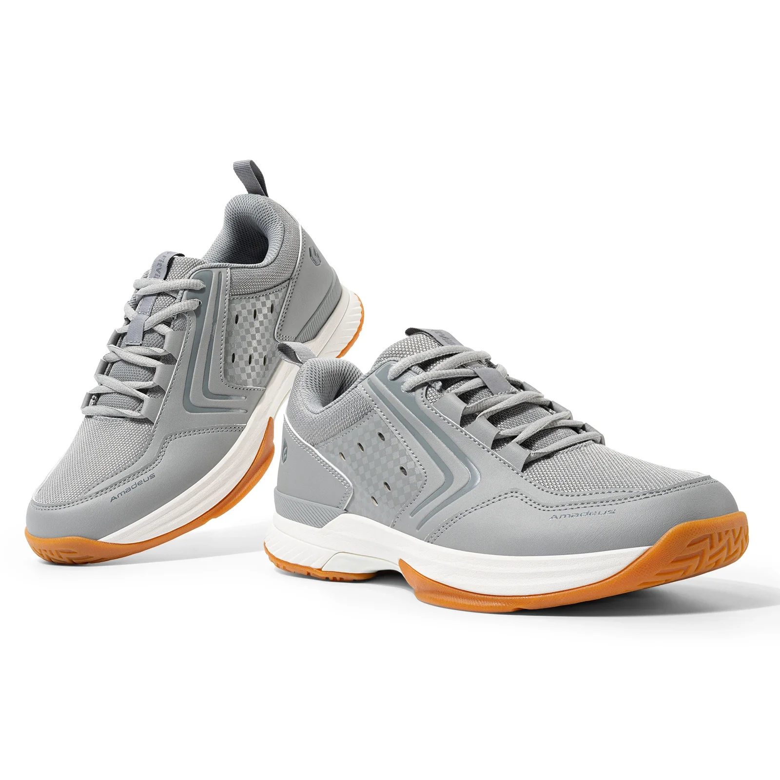 FitVille Herren-Tennisschuhe, bequeme Pickleball-Schuhe für Herren, atmungsaktive Freizeit-Sport-Sneaker, rutschfeste Fußgewölbestütze – Detail 14