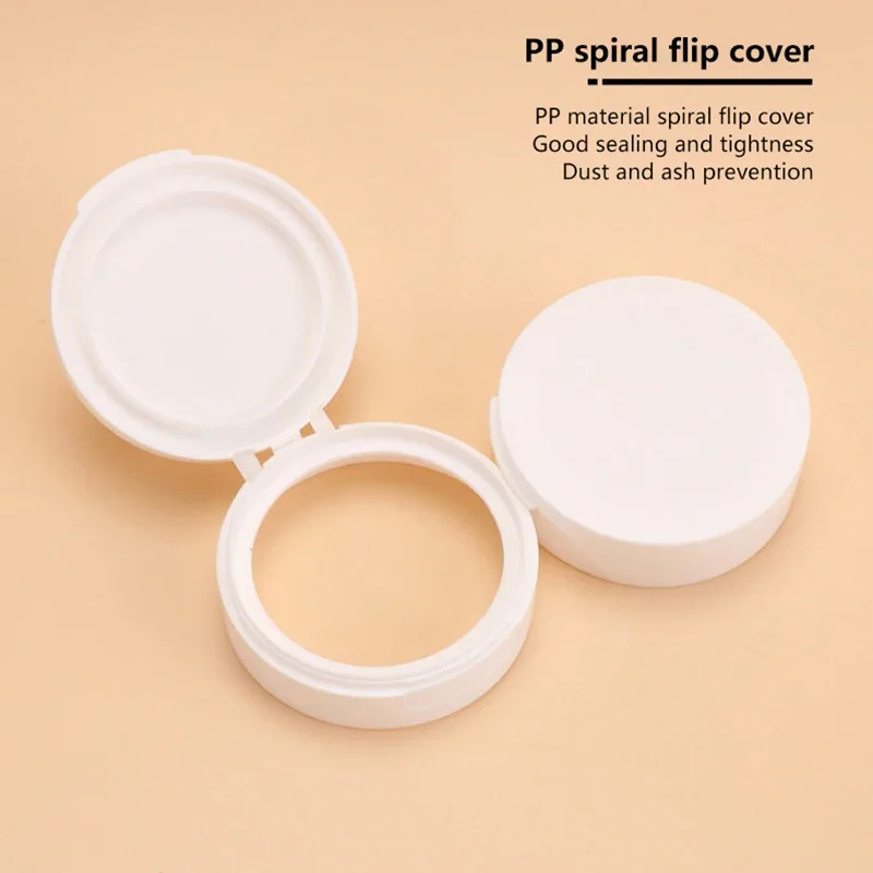 50/80/100g Refillable Bottle With Hand Pulled Mat And Spoon Face Cream Jar Cosmetic Box White Empty Plastic Flip-Top Container