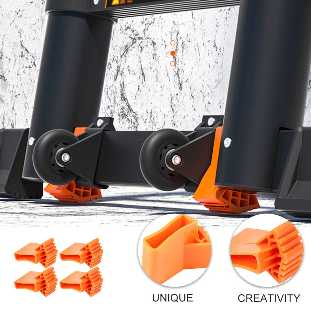 

4pcs Foot Mats Feet Cushions Rubber Non-Slip Pads Floor Protection Accessories Parts Fixing Supplies Ladder Foot Covers Ladder