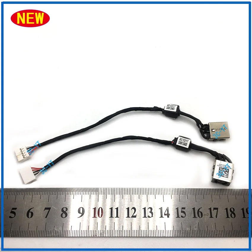 1-10Pcs 새로운 DC 전원 케이블 잭 충전 포트 소켓, Dell Inspiron 14 5443 5447 5448 5445 컴퓨터 연결 전원 케이블