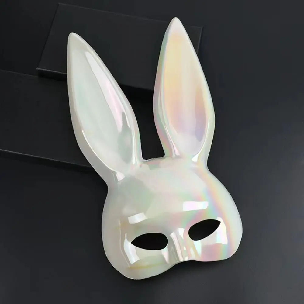 Sexy Rabbit Ear Cosplay Mask Bunny Ears Anime Games Face Cover Colorful Dress Up Half Face Mask Christmas