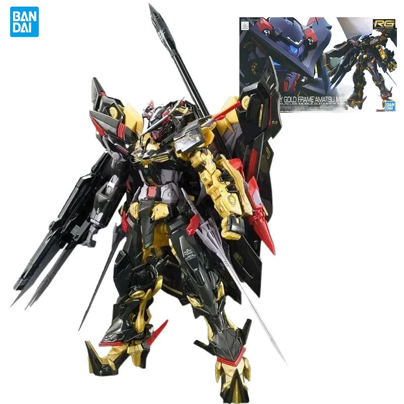 

Bandai Original Gundam RG 1/144 ASTRAY GOLD FRAME AMATSU MINA Assembly Model Anime Action Figure Collectible Toy Gift
