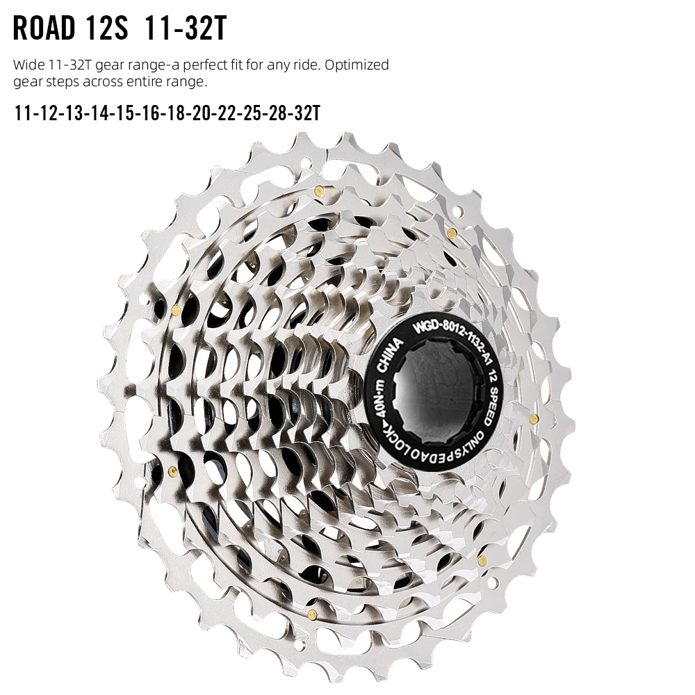 SPEDAO 12S Road Bike Cassette 11-32T Super Light CNC Freewheel 12 Speed Gear Set for SHIMANO HG Hub Bicycle Parts view 6