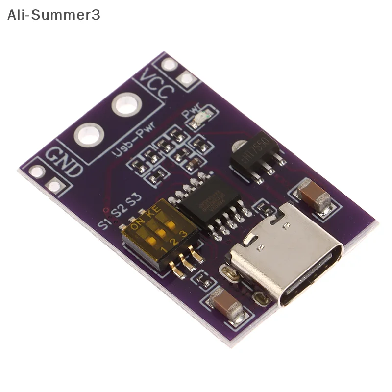 1 stks PD/QC/AFC Snel Opladen Decoy Trigger Ondersteuning 5 V 9 V 12 V 15 V 20 V Vaste Uitgangsspanning Type-C USB Voor Telefoon En Solar