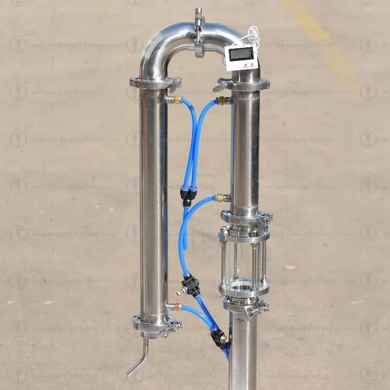 304SUS distiller 60L with sight glass liquor brewing machine with copper mesh brandy whisky vodka brewing Moonlight Alcohol