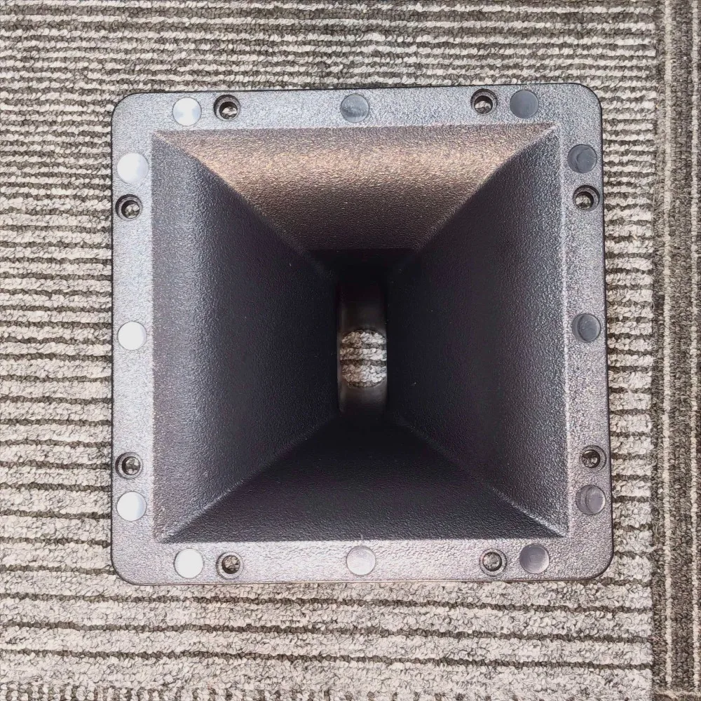 MW Audio MT Style Quadratischer Hornlautsprecher 2" Hals 6-Bolzen-Wellenleiter für Bühnen-Pro-Audio-Lautsprecher-Ersatz – Detail 10