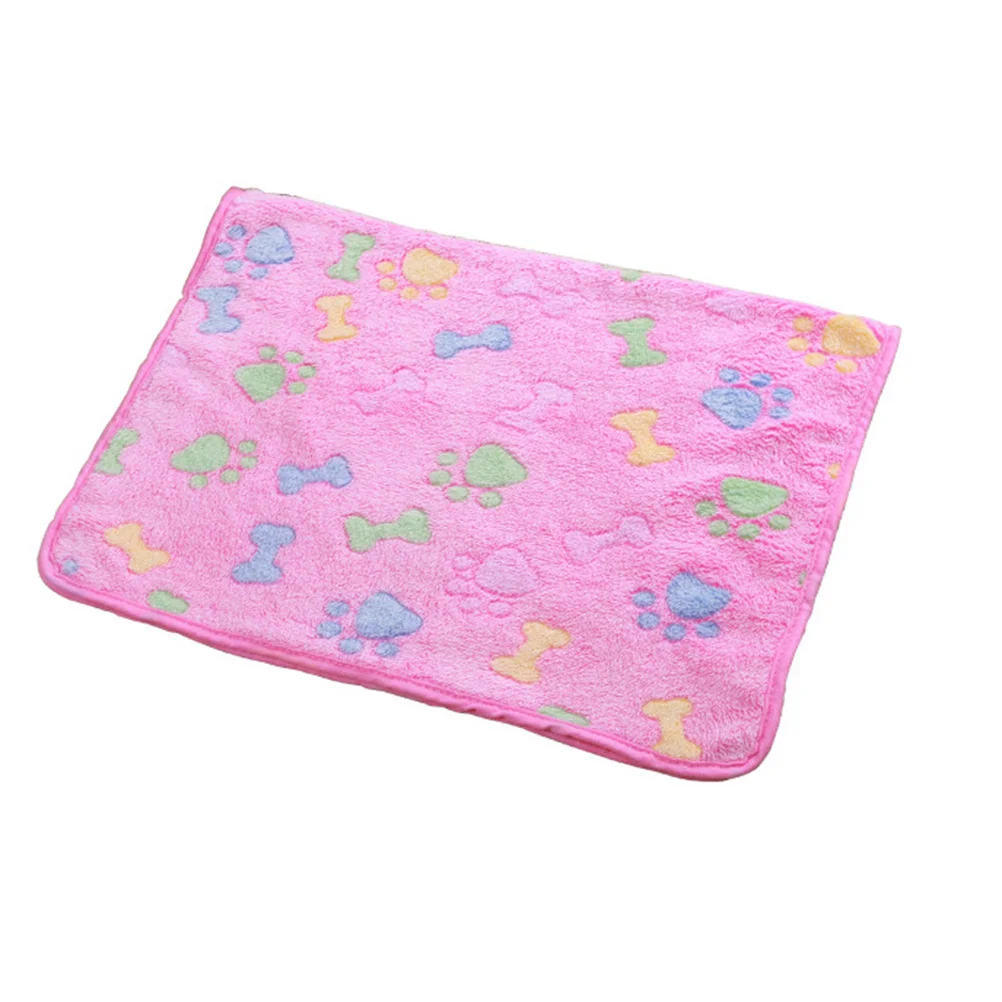 بطانية للحيوانات الأليفة سرير كلب صغير القط جرو هريرة الصوف بطانية الوردي حصيرة وسادة أريكة سيارة السفر وسادة 60x40 سنتيمتر #2