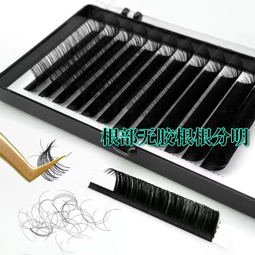 Wholesale 16 Lines Private Label Individual Eyelashes 0.05mm Super Soft 8-25mm Length Extension Volume False Lashes Factory