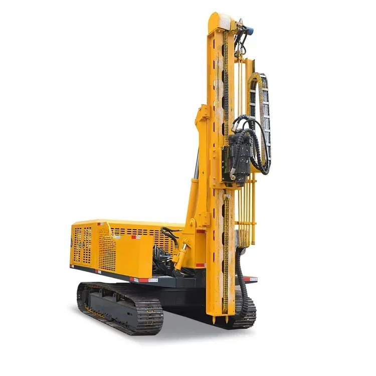 Hydraulic Borehole Photovoltaic Solar piling rig Pile Driver for Solar Project mine drilling rig