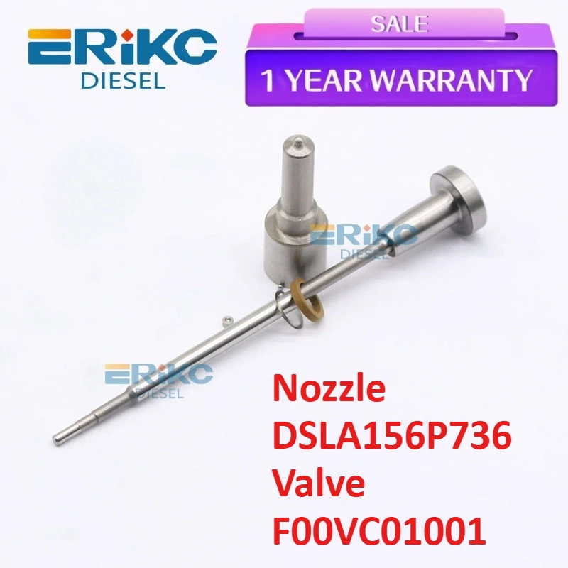 ERIKC Nozzle DSLA156P736 Valve F00VC01001 Diesel Injector Overhaul Spare Parts for Mercedes 0445110024 0445110025 0986435020