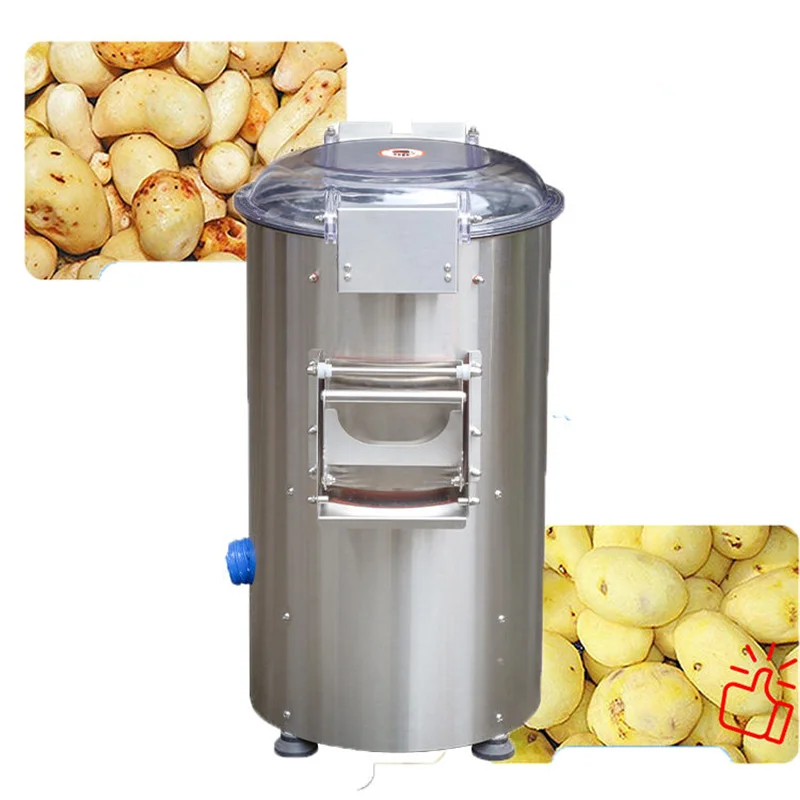 

100-120kg/h Commercial Electric Potato Peeler Machine 6L Automatic Taro Carrot Sweet Potato Peeling Machine for Sale