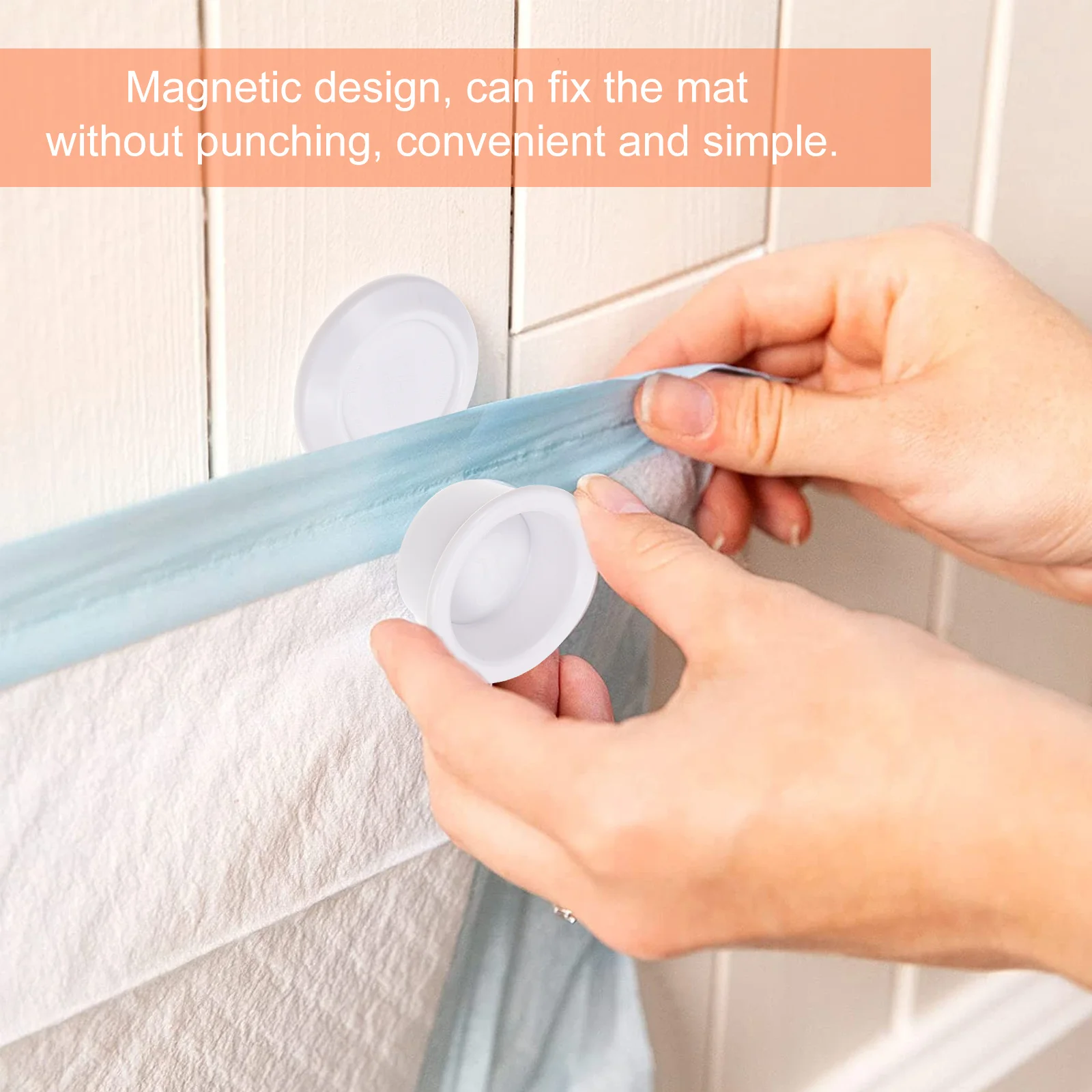 

2Pcs Dog Pee Pad Holder Plastic Magnetic Pet Mat Fixer for Home Shop Puppy Potty Mount Pet Supply