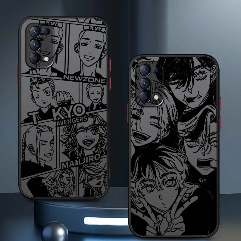 

Tokyo Revengers Popular Phone Case For OPPO Find X3 X5 Lite Pro A98 A94 A93 A78 A79 A76 A58 A57 5G Frosted Translucent