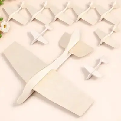 

10Pcs Wooden Airplane Assemble Blank Painting Planes for Kids Classroom Craft Party Develop Hand Eye Coordination