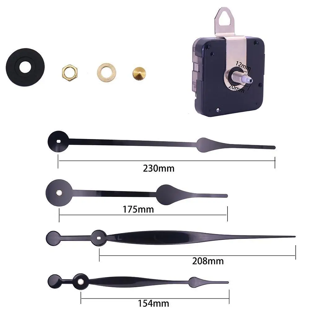 Silent DIY Wall Clock Movement Mechanism Non-Ticking Repair Parts