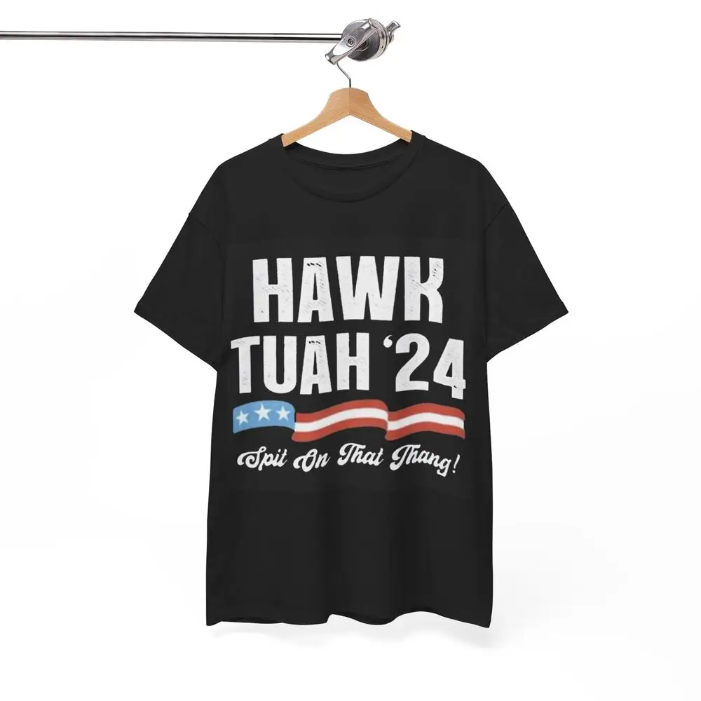 Hawk Tuah 2024 American Spit On That Thang Funny Meme Gift Unisex Heavy Cotton