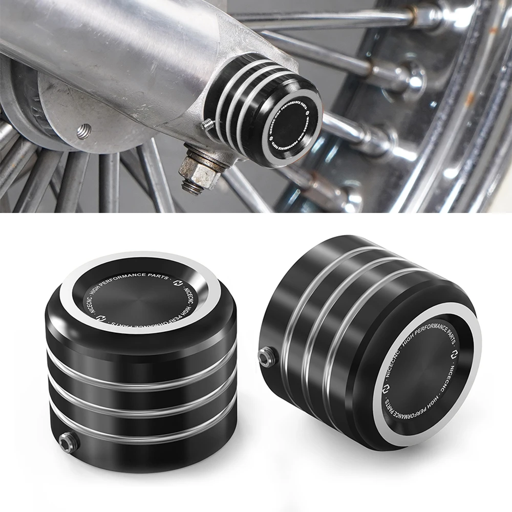

For Harley Forty Eight XL1200X 2010-2022 Front Axle Nut Covers Caps For Harley Sportster 883 XL883 2008-2022 Iron 883 Iron 1200