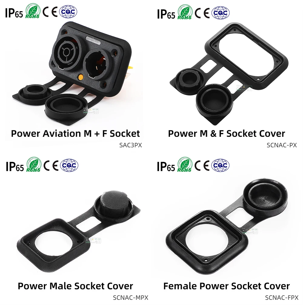 NAC3FX 16A PowerCON Aviation Steckdose Power Eingang Ausgang Adapter IP65 Für Industrielle Steuerung LED Bildschirm Licht Audio Signal ﻿ – Detail 35