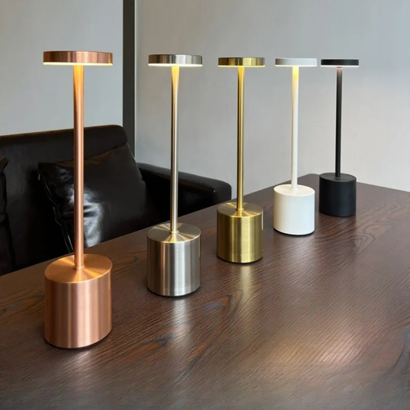 

LED Charging Bar Desk Lamp Dining Table Atmosphere Light Restaurant Clear Bar Desktop Outdoor Stall Retro Table Light
