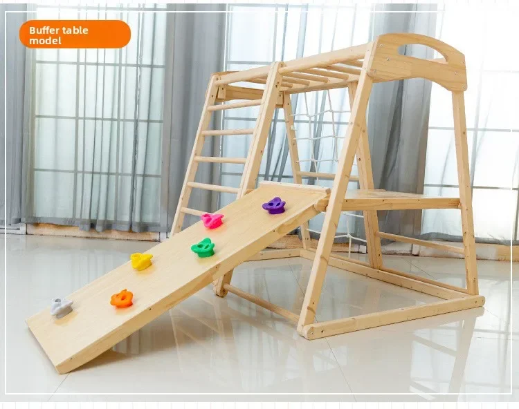 Jungle Gym Kids Outdoor Children's Indoor Solid Wood Slide Baby Swing Ring Combination Climbing Frame