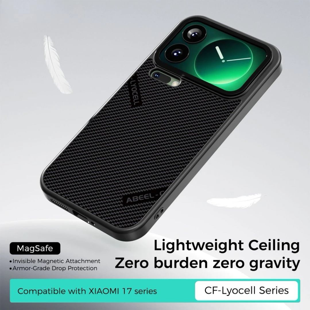 كيفلر ليوسيل حافظة هاتف من ألياف الكربون لهاتف شاومي 17 برو ماكس Xiaomi17 Xiaomi15Ultra 15Pro Magsafe حافظة شحن لاسلكية مغناطيسية