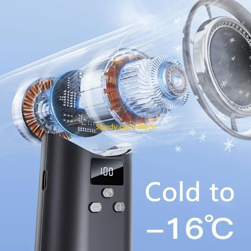 97QC Travel Portable Fan Rechargeable with 1-100 Adjustable Speed and Quiet Operation
