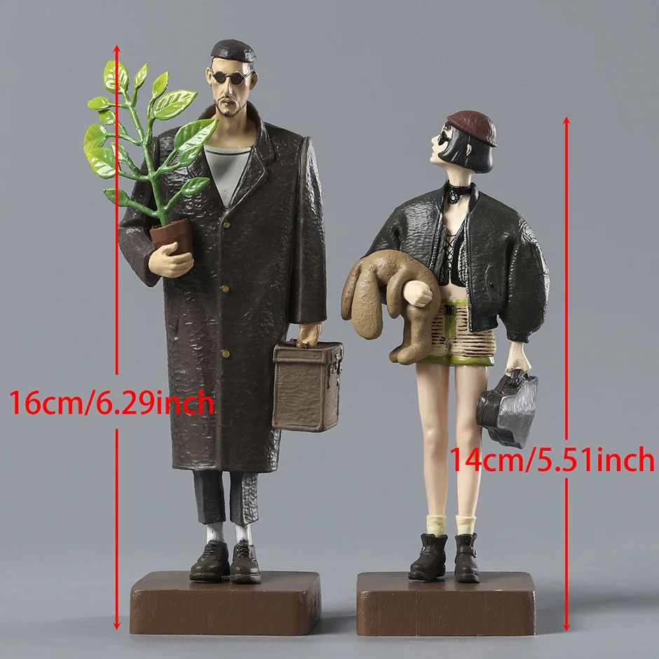プロのレオンとマチルダのフィギュア,人形のおもちゃ,2パック