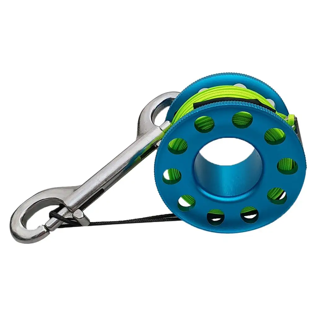 Safety Gear Gauges Accessory ABS Diving Finger Spool with Stainless Locking Reel for Underwater Activities view 2