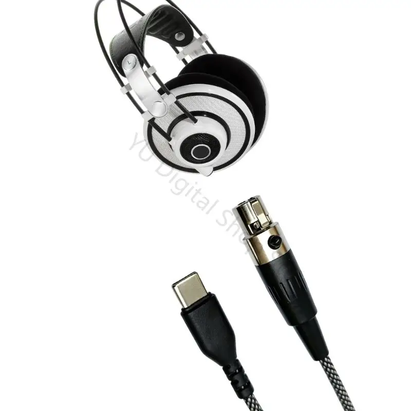 96BA Mini 3-poliges Kopfhörerkabel mit Typ C für Q701 Q702 K702 K712 K240 – Detail 9
