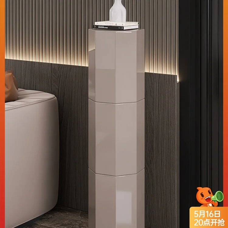 Rotating Shoe Cabinet 2025 New Ultra-narrow Round Cylindrical Entrance Smart Entrance Cabinet For Home Use